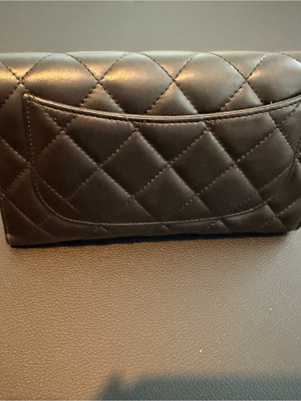 CHANEL Black Quilted Lambskin Wallet Chain included. WOC - Picture 4 of 13